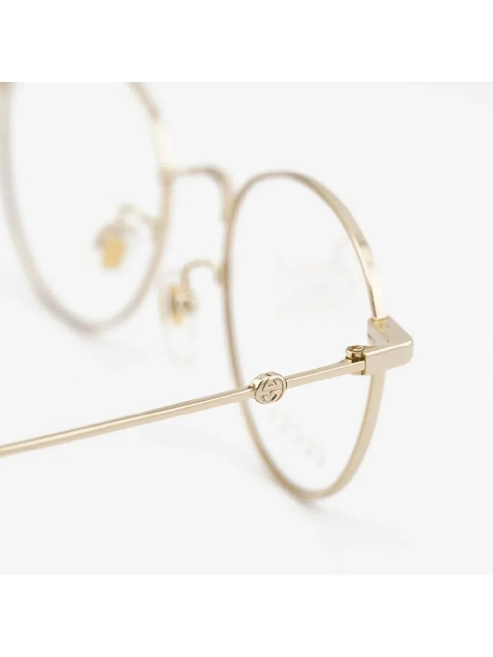 Gucci GG0607OK 001 Eyeglasses Gold 50mm Round Frame